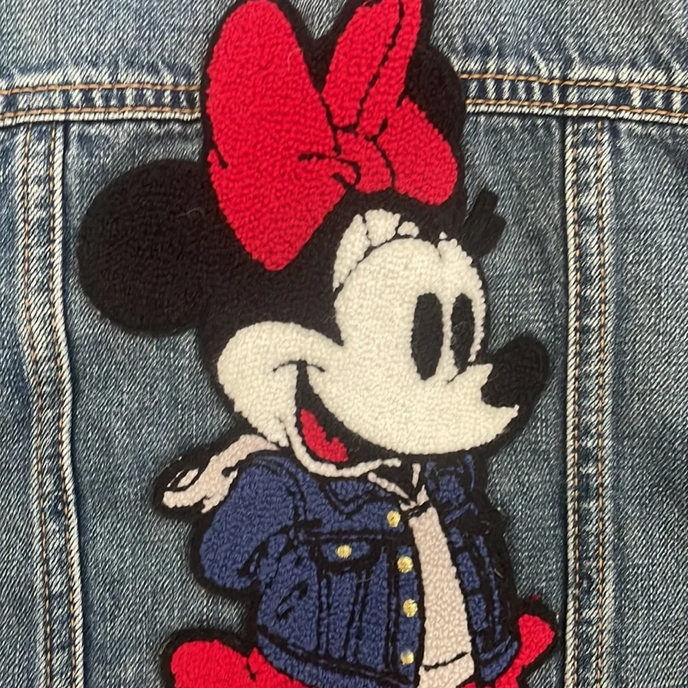 Gap Disney Toddler Embroidered minnie mouse denim jacket - size 5T